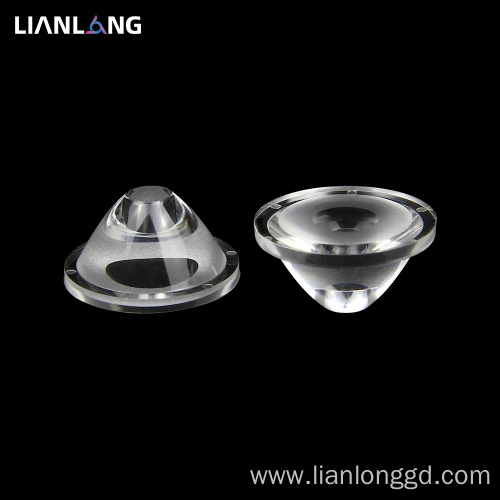 Transparent Plastic optical flashlight lens